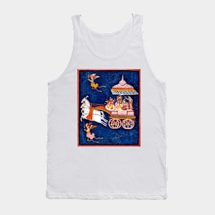 Krishna & Rukmini in a Celestial Chariot Driven by Ganesha Tank Top